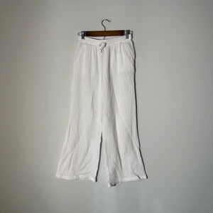 Sincerely Jules cotton wide leg white pants size m